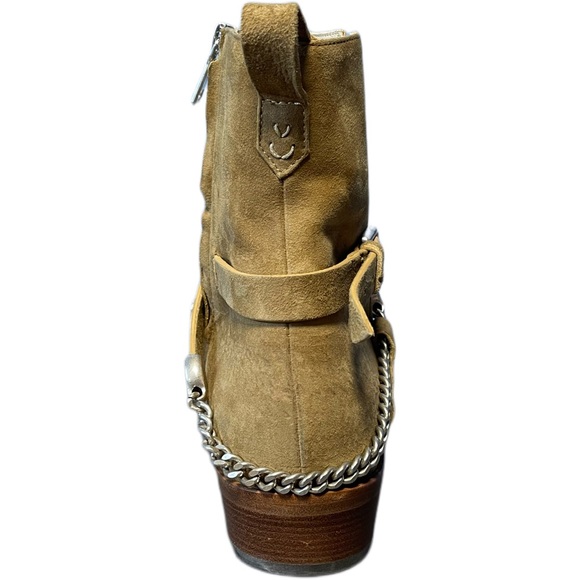 John Varvatos Tan Belted Men’s Leather Boots - Picture 3 of 3